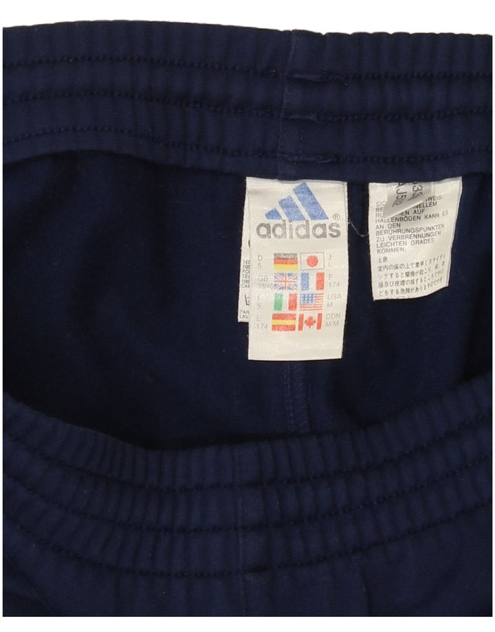 Adidas Herren-Trainingshose UK 38/40 Mittelmarineblaues Polyester