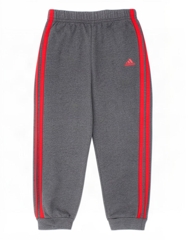 Adidas Jungen-Trainingshose, Jogginghose, 3–4 Jahre, graue Baumwolle