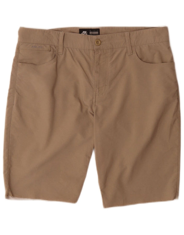 Nike Herren Regular Casual Shorts W32 Medium Beige Nylon