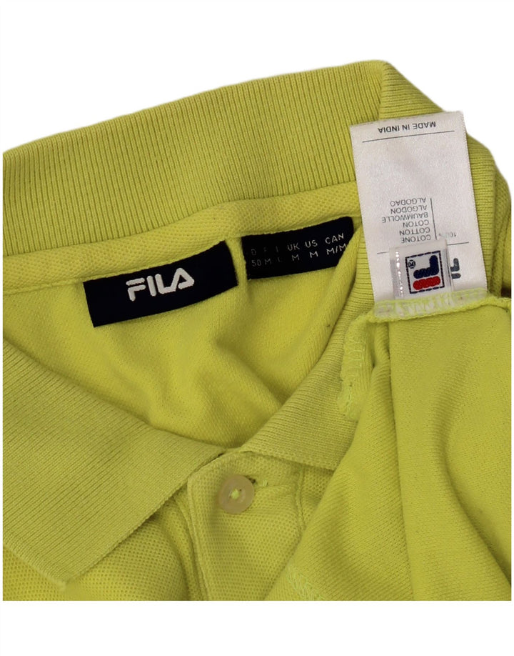 Fila Herren-Poloshirt aus mittelgrüner Baumwolle