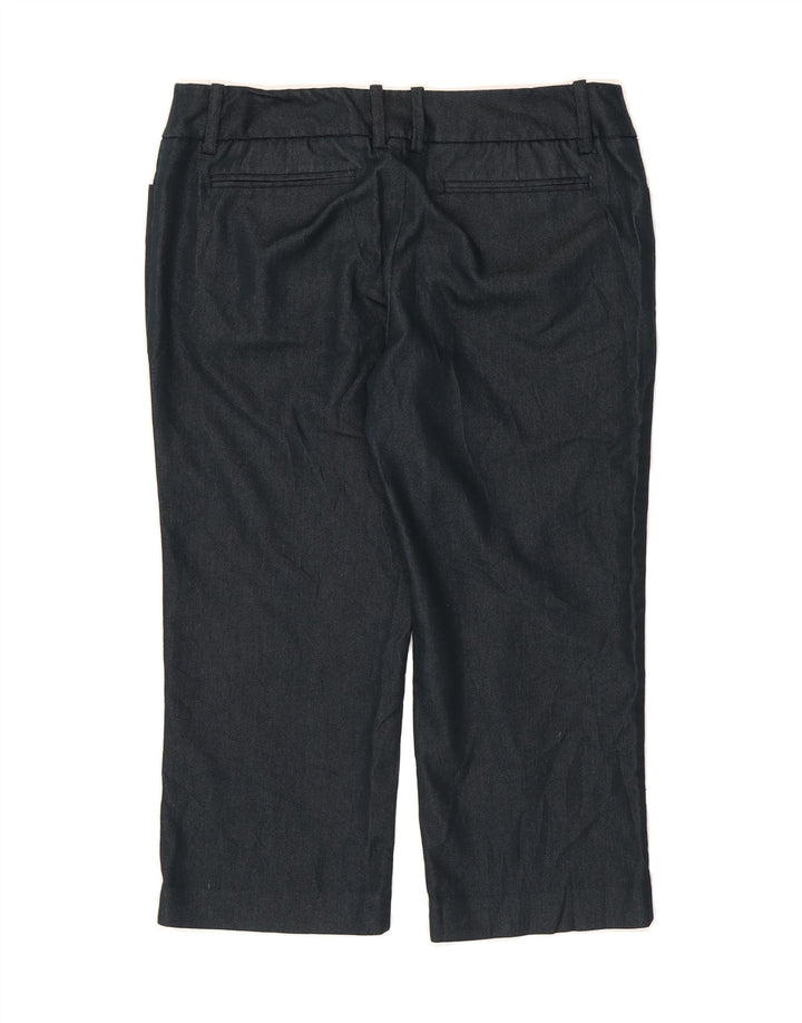 MOSSIMO Womens Stretch Capri Trousers US 8 Medium W31 L21 Navy Blue Vintage Mossimo and Second-Hand Mossimo from Messina Hembry 