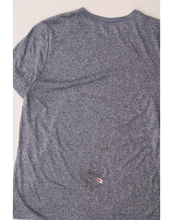 NIKE Womens Dri Fit T-Shirt Top UK 14 Medium Navy Blue Polyester Vintage Nike and Second-Hand Nike from Messina Hembry 