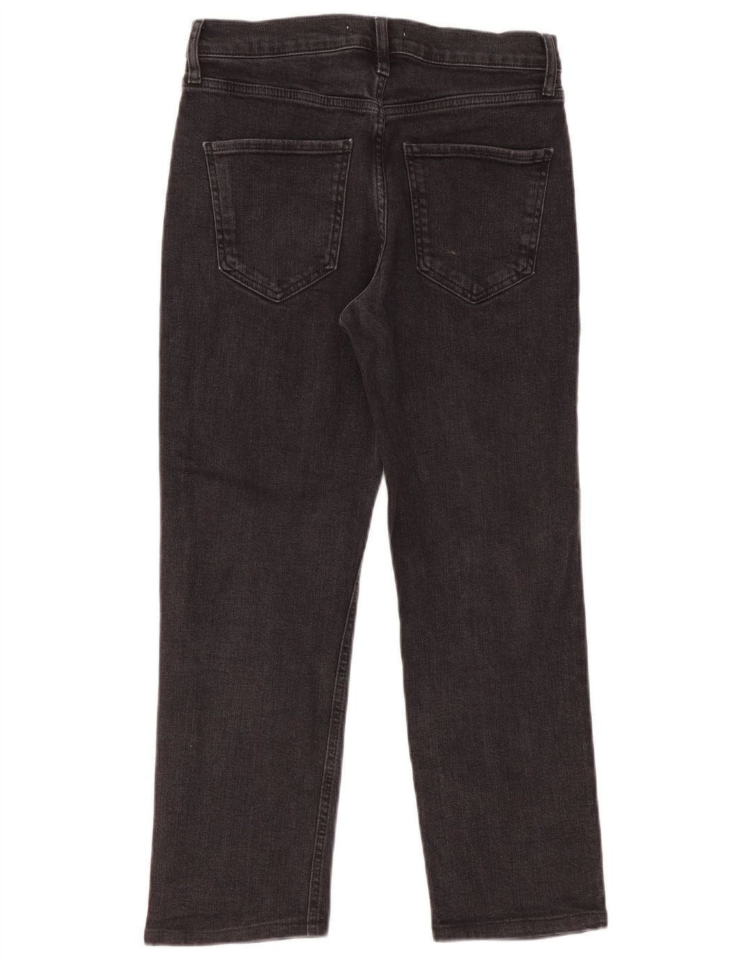 Zara Damen-Cropped-Jeans, EU 40, M, W30, L26, Schwarz