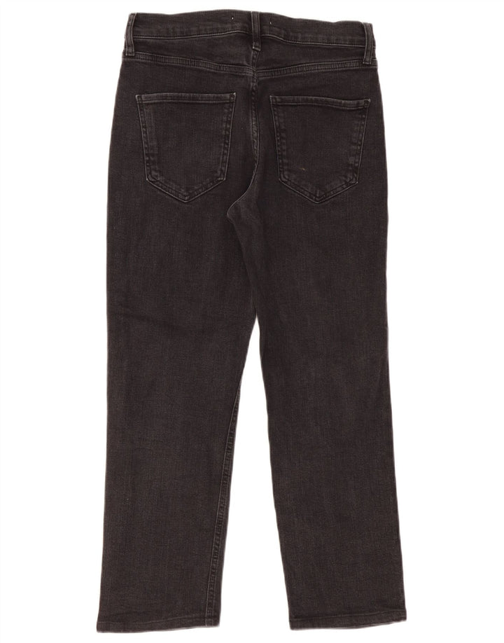 Zara Damen-Cropped-Jeans, EU 40, M, W30, L26, Schwarz