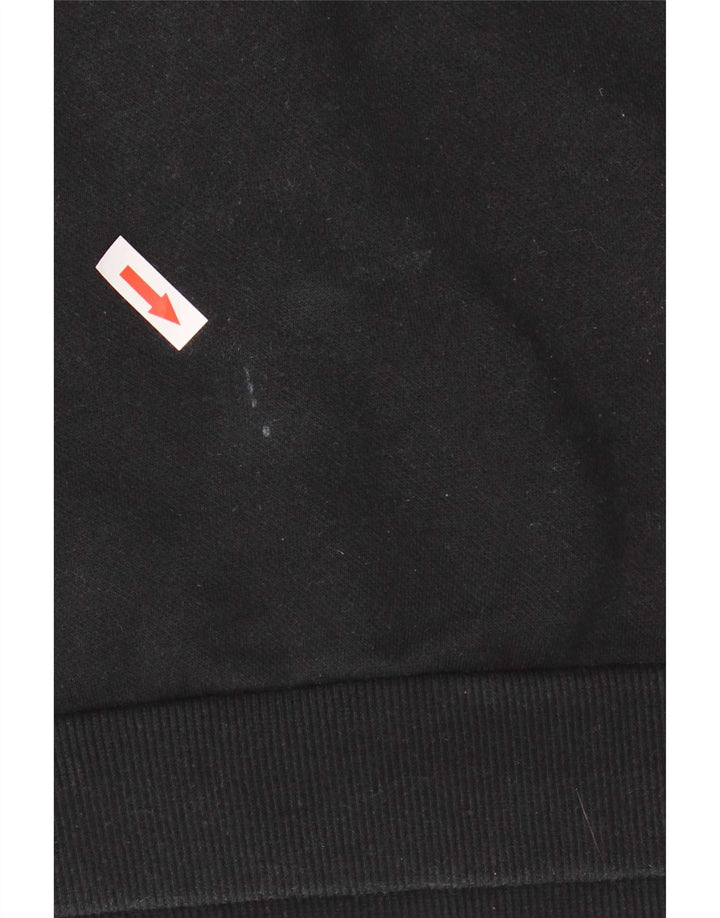 Puma Herren Grafik-Sweatshirt-Pullover aus mittelschwarzer Baumwolle