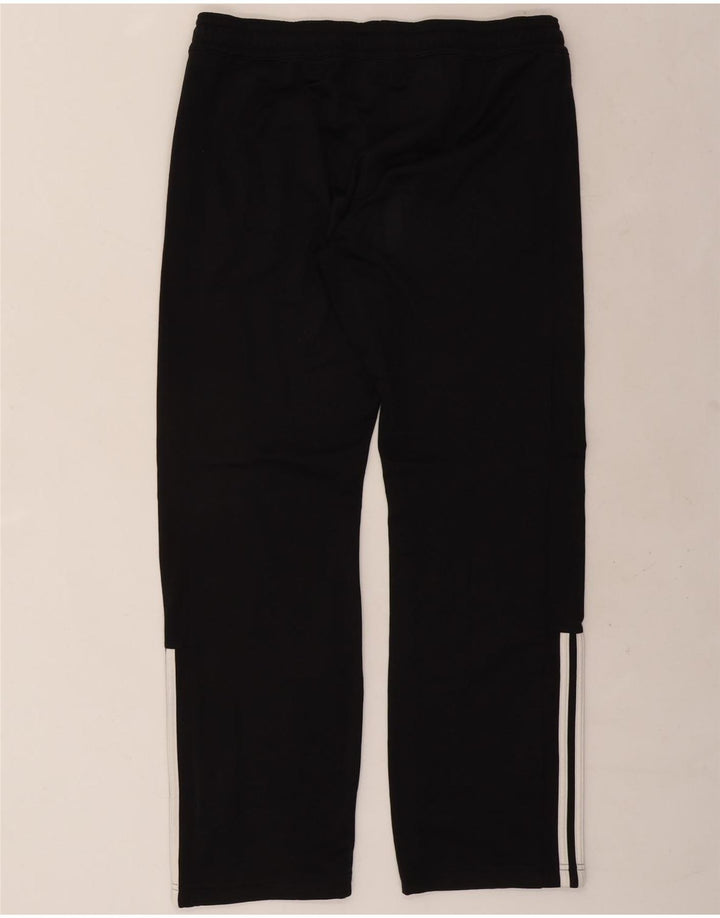 ADIDAS Damen-Trainingshose UK 12/14 Mittelschwarzes Polyester