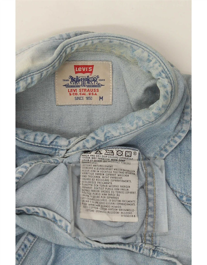 Levi's Herren-Jeanshemd aus mittelblauer Baumwolle