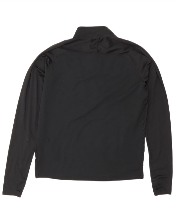 Nike Herren-Pullover-Trainingsanzugoberteil mit Reißverschluss, Größe S, Schwarz, Polyester