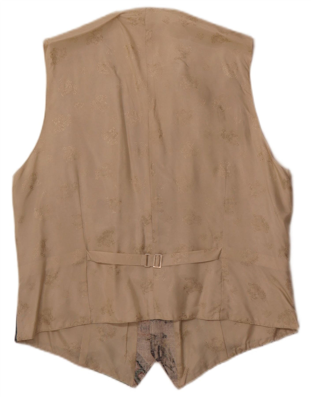 Julius Lang Grafische Herrenweste IT 54 XL Beige Patchwork Viskose