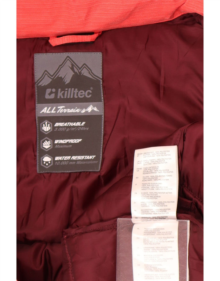 Killtec Damen-Kapuzen-Übergröße, wattierte Jacke, UK 18, XL, Rot, Polyester