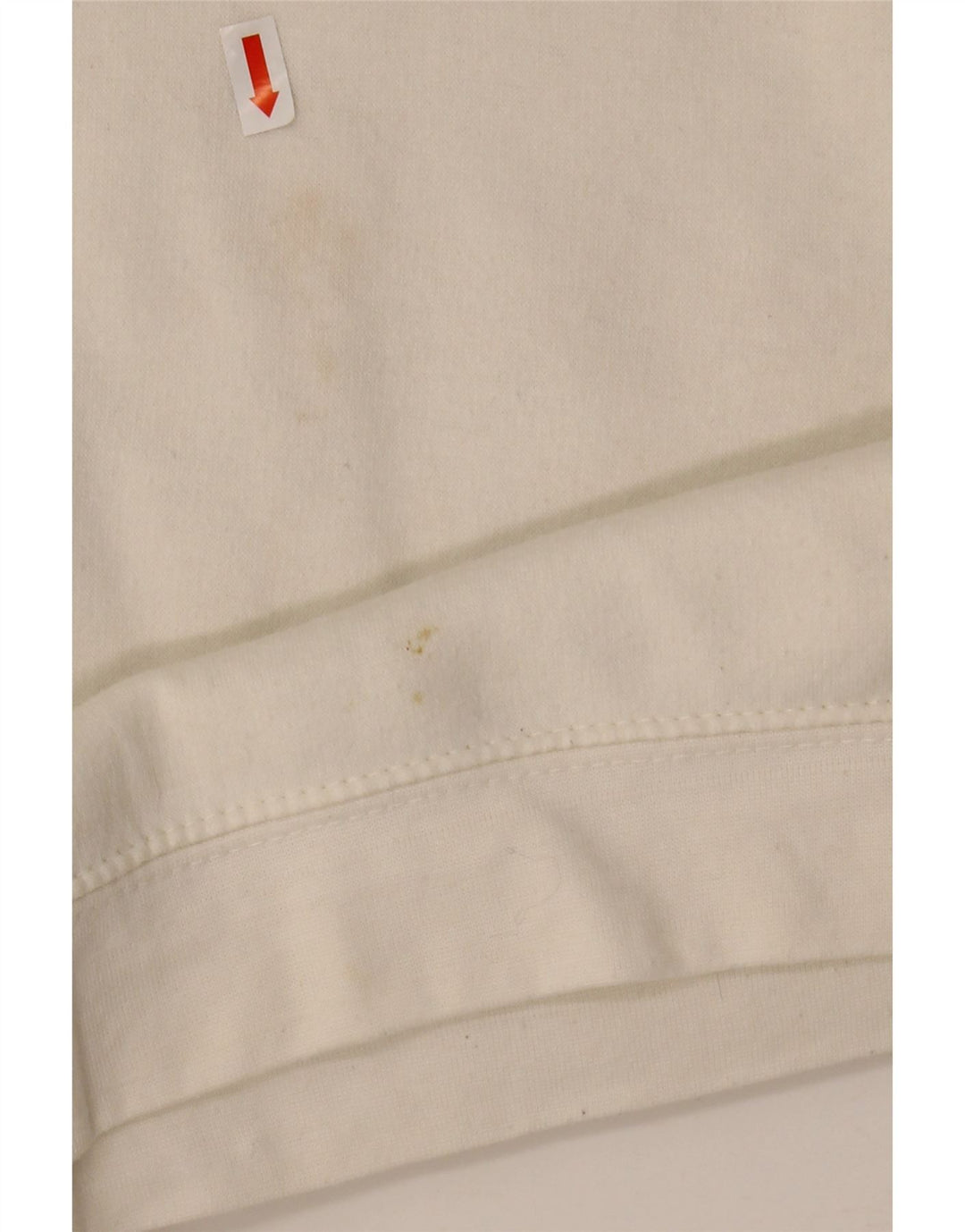 Zara Damen Crop Oversized Sweatshirt Pullover UK 14 Mittelweißes Polyester