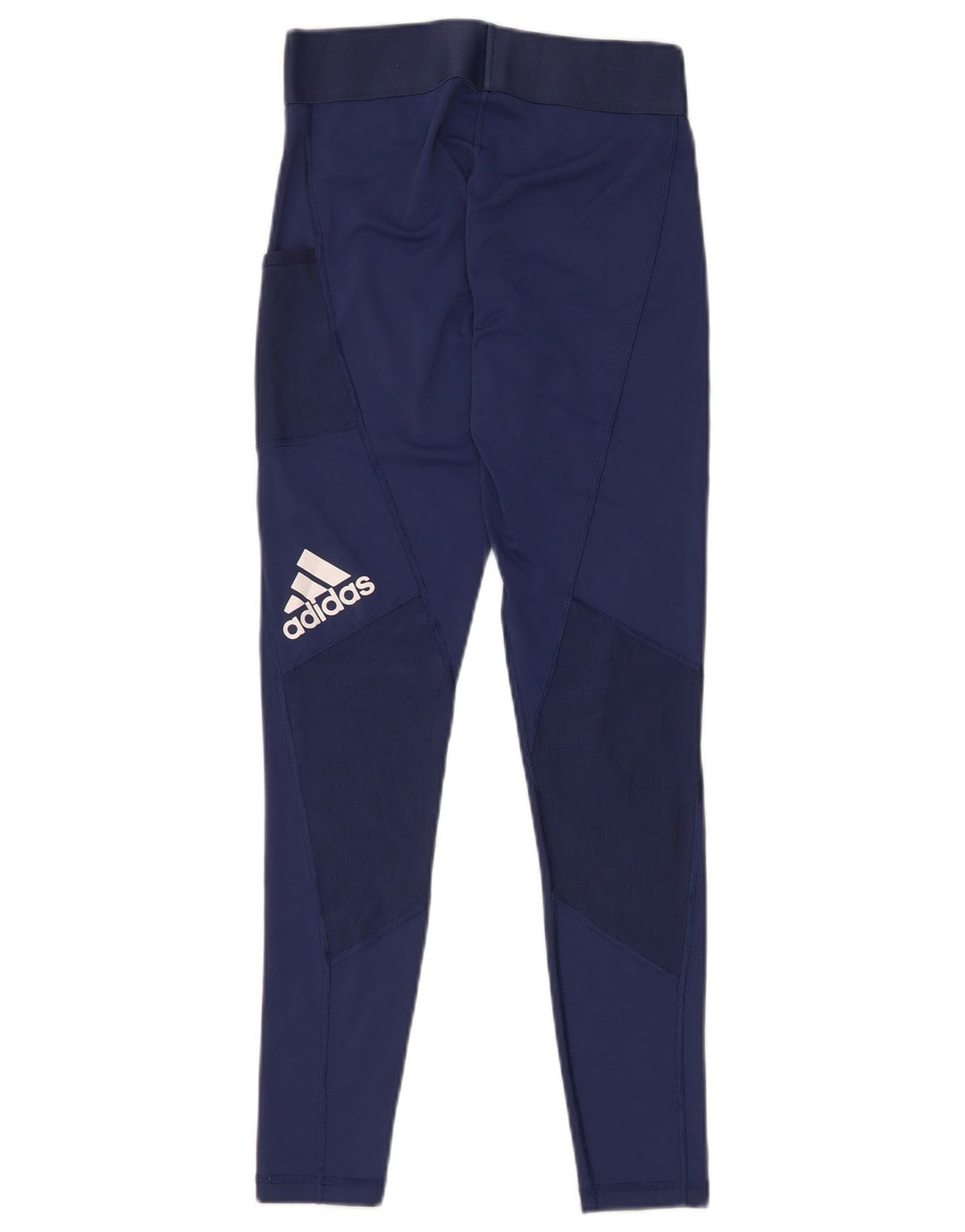 Adidas Damen Leggings UK 8/10 Small Marineblau