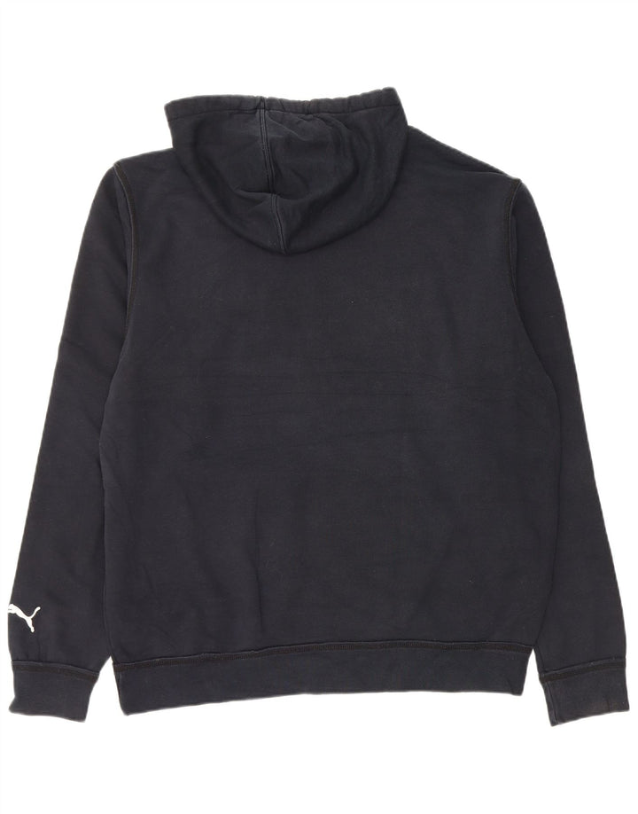 Puma Herren Graphic Hoodie Pullover Large Marineblau