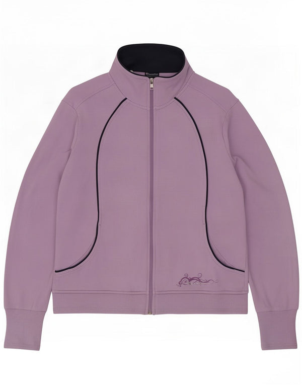 Champion Damen-Trainingsanzug-Top-Jacke, UK 14, Mittelviolett