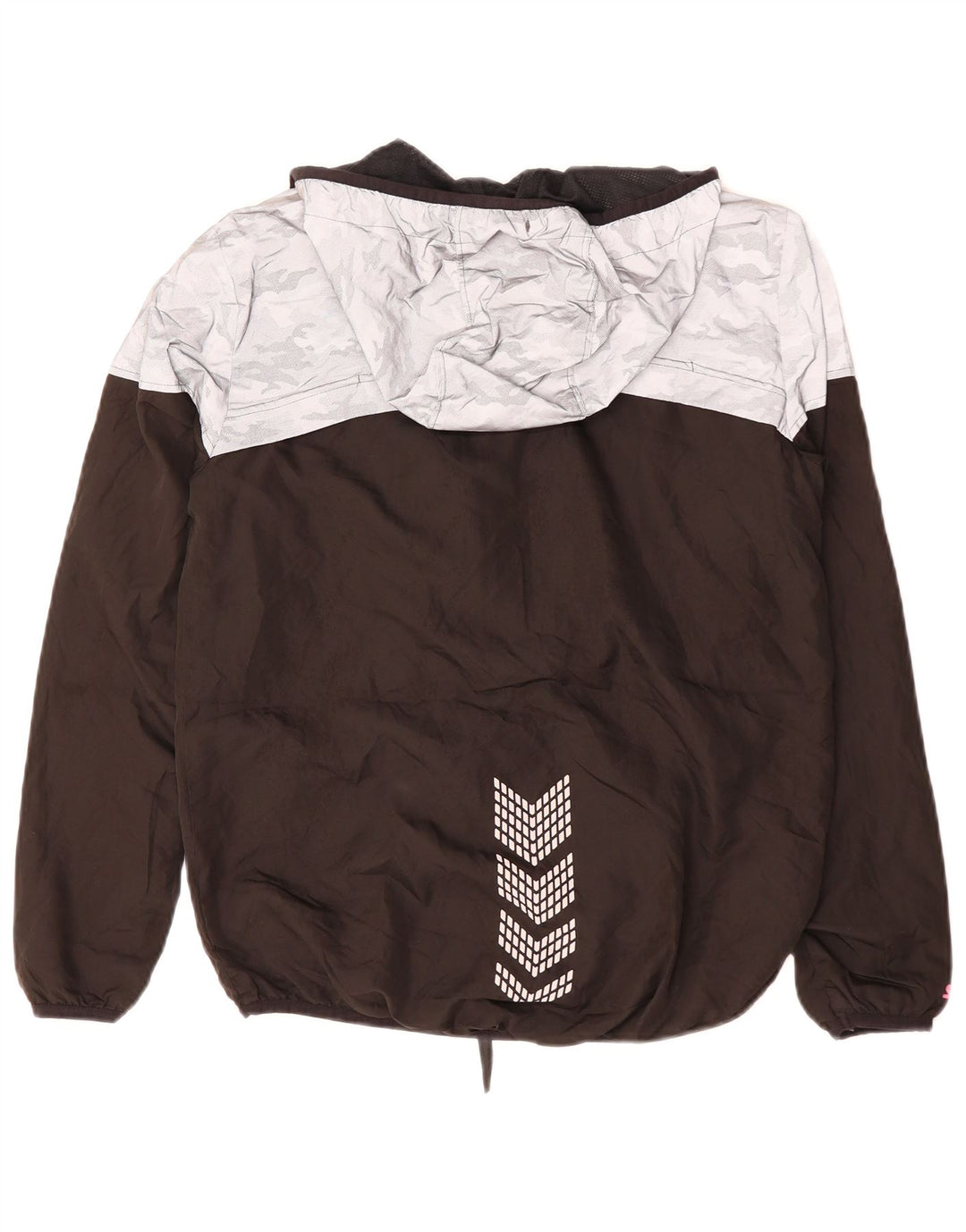 STARTER Damen-Regenjacke mit grafischer Kapuze, Gr. 10, Größe S, Schwarz, Tarnung