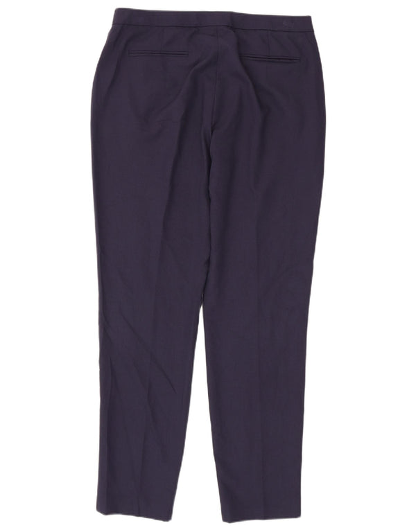 Reiss Damen Slim Fit Chinohose UK 12 Medium W32 L29 Marineblaue Viskose