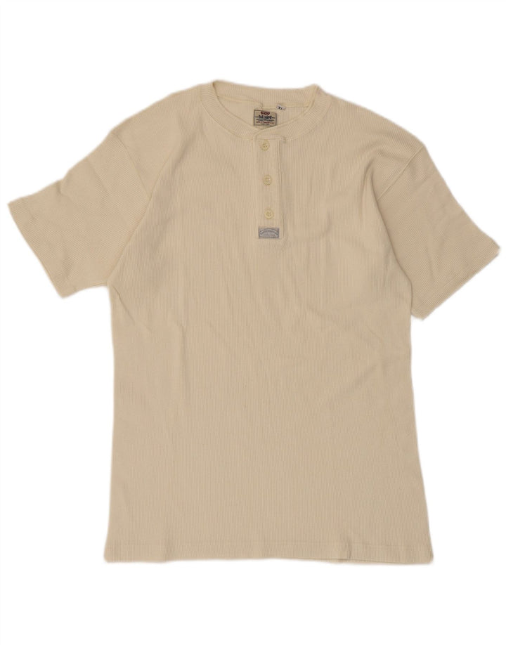 LEVI'S Damen T-Shirt Top UK 18 XL Off White