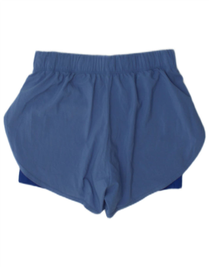 Nike Damen Dri Fit Sport Shorts UK 12 Mittelblau