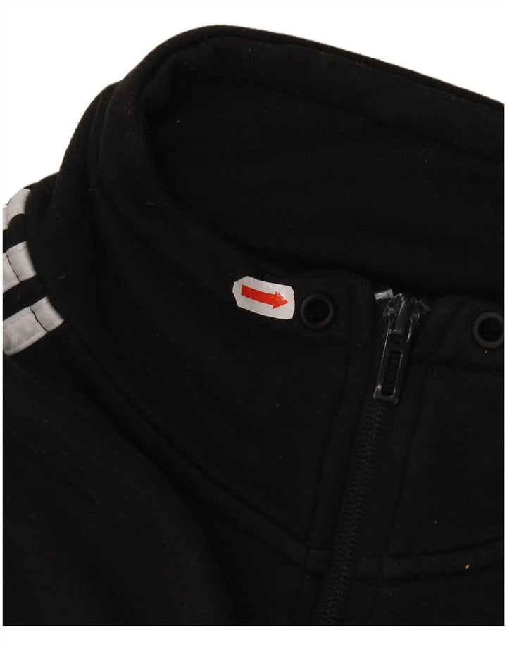 Adidas Damen Climalite Trainingsanzug Top Jacke UK 16/18 Large Schwarz Polyester