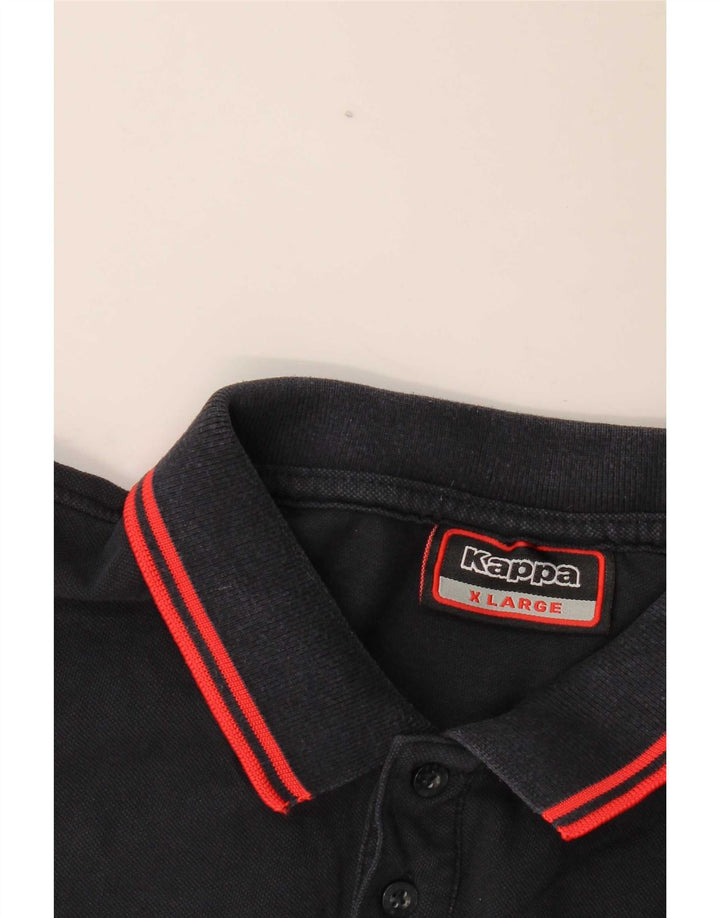 Kappa Herren Poloshirt XL Marineblau gestreift