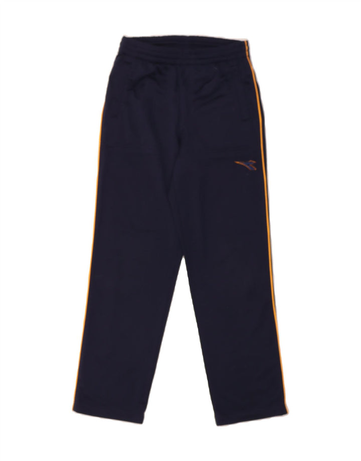 DIADORA Boys Tracksuit Trousers 13-14 Years  Navy Blue Polyester Vintage Diadora and Second-Hand Diadora from Messina Hembry 