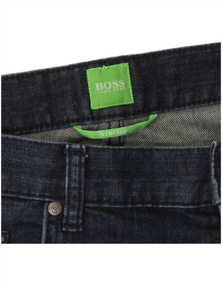 HUGO BOSS Herren Straight Jeans W36 L32 Marineblau