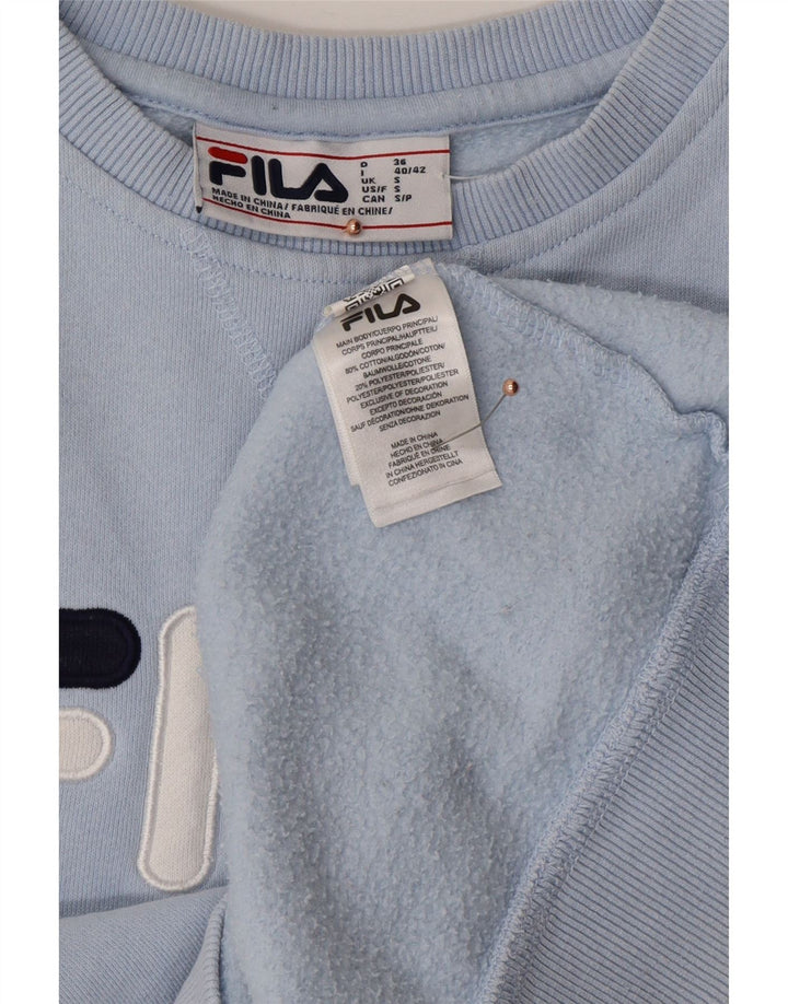 FILA Damen-Sweatshirt in Übergröße, Gr. 10, Größe S, Blau, Farbblock