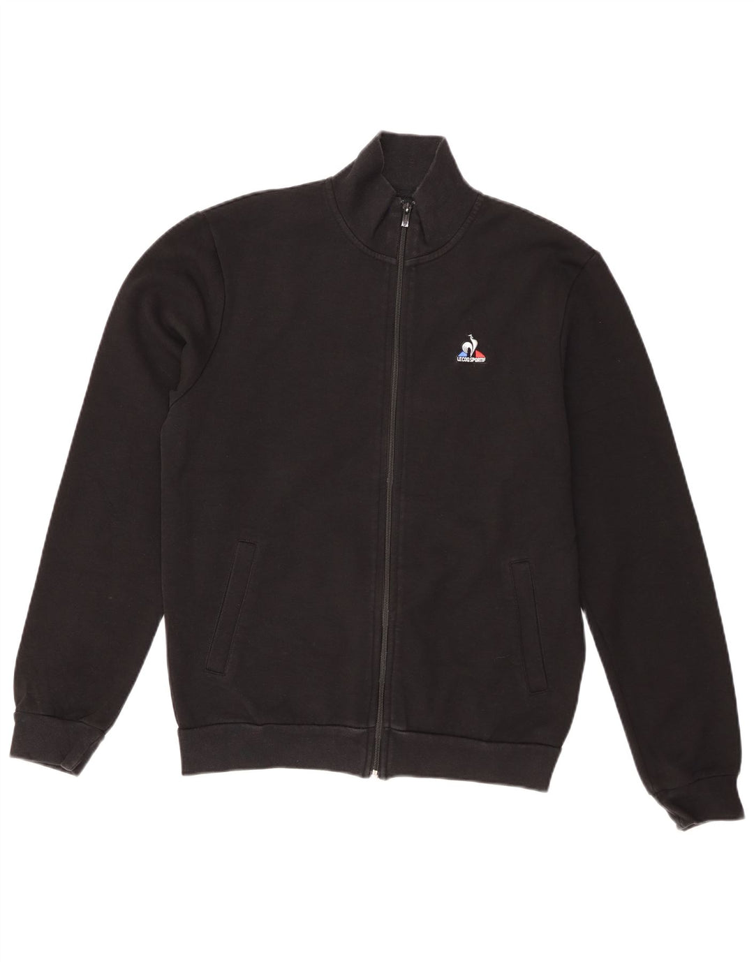 Le Coq Sportif Herren-Trainingsanzug-Oberteil, Jacke, Mittelschwarz, Baumwolle