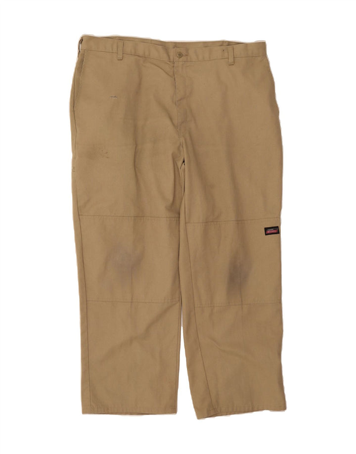 DICKIES Mens Straight Cargo Trousers W42 L30 Beige Polyester Vintage Dickies and Second-Hand Dickies from Messina Hembry 