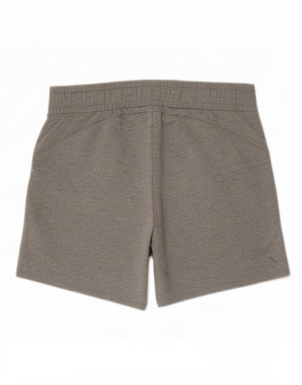 Puma Womens Sport Shorts UK 16 Large Grey Flecked Cotton