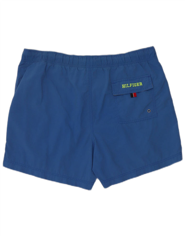 Tommy Hilfiger Herren-Badeshorts aus mittelblauem Nylon