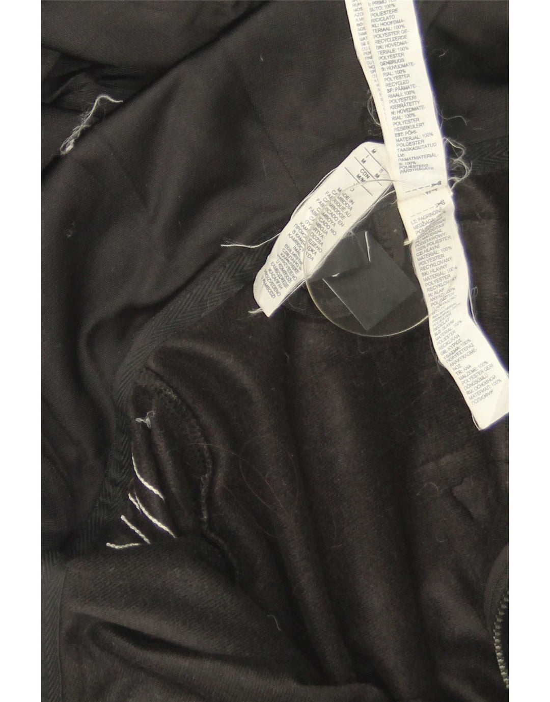 Adidas Herren Zip Hoodie Pullover Medium Schwarz Polyester