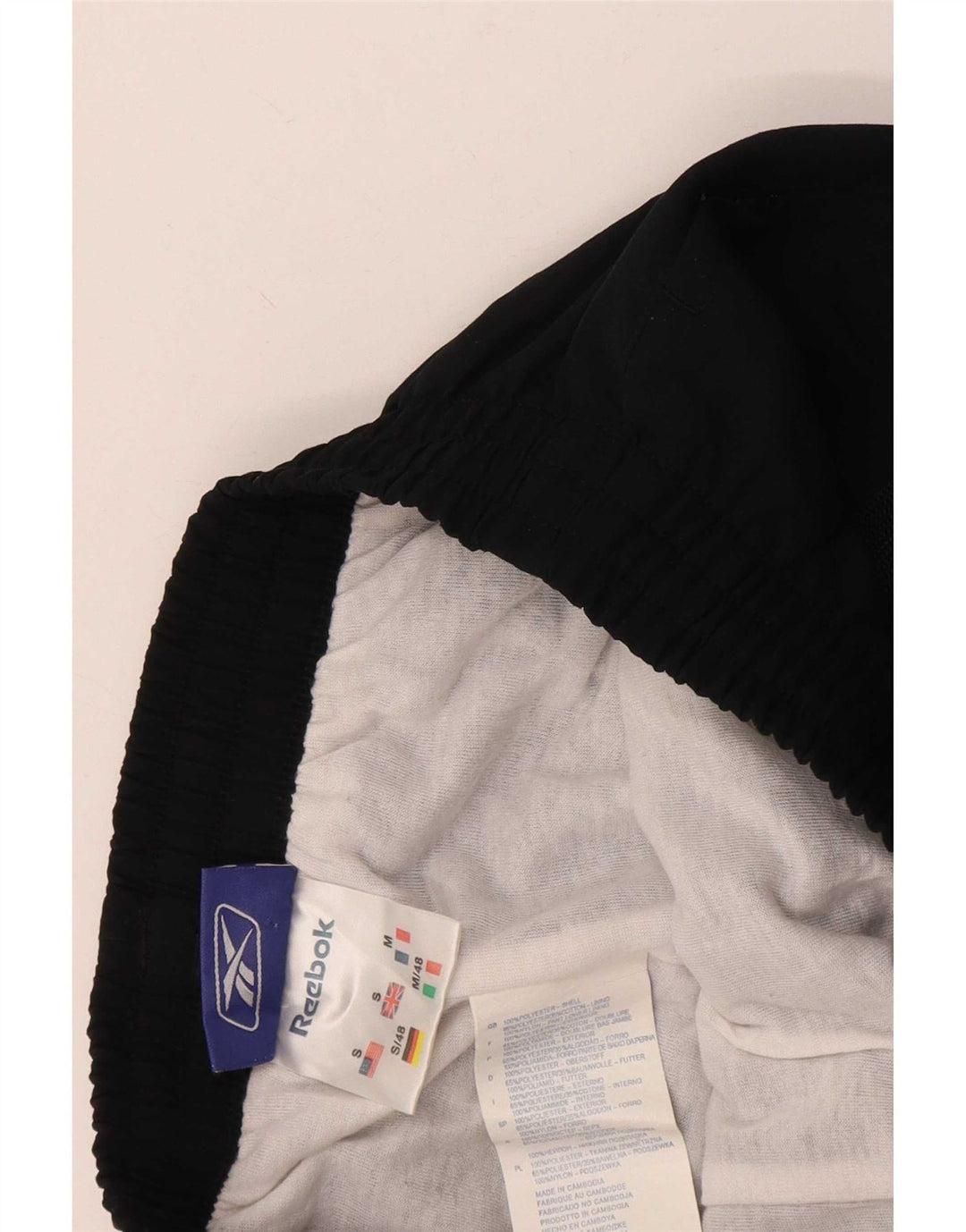 Reebok Herren-Trainingshose, Jogginghose, Größe S, Schwarz, Polyamid