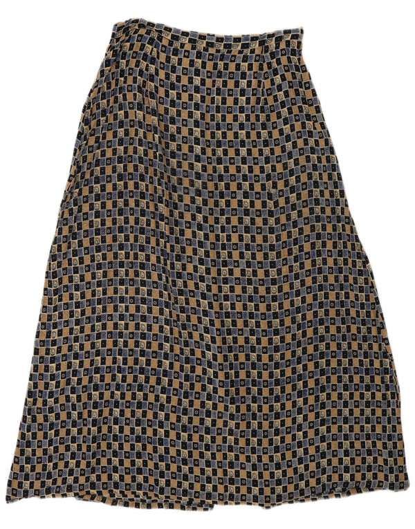 Monsoon Damen Petite Maxirock UK 12 Medium W27 Mehrfarbig Geometrisch