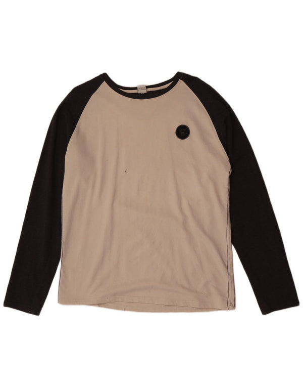 Saltrock Herren-Top, langärmelig, XL, Weiß, Farbblock