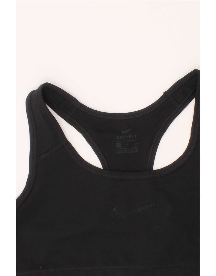 Nike Damen Dri Fit Sport-BH-Oberteil, Größe S, Schwarz, Polyester, Sport