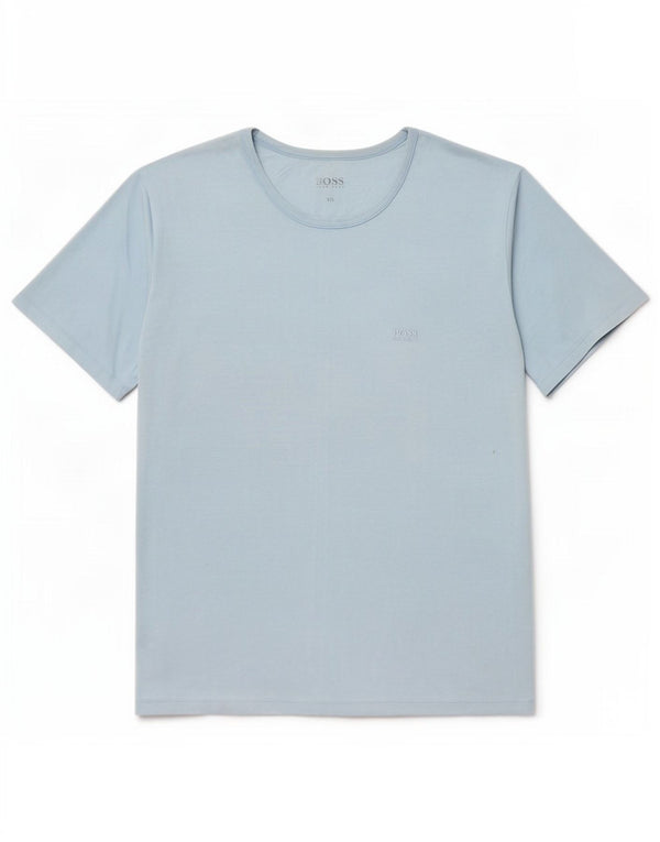 Hugo Boss Mens T-Shirt Top 2XL Blue Cotton