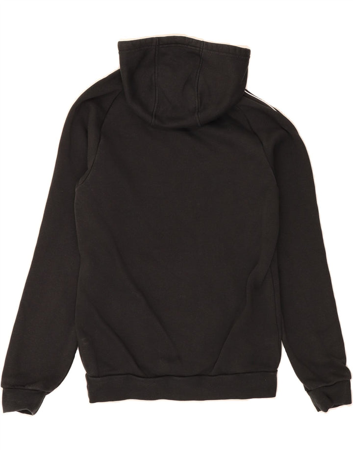 ADIDAS Mens Hoodie Jumper Small Black Cotton Vintage Adidas and Second-Hand Adidas from Messina Hembry 