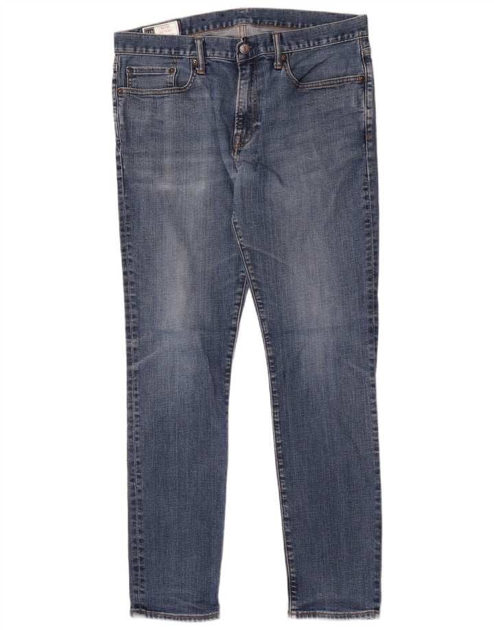 Gap Herren Skinny Jeans W33 L32 Blaue Baumwolle
