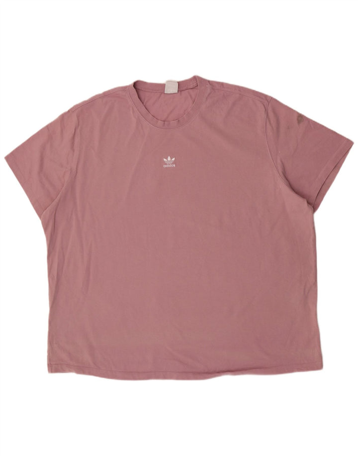 Adidas Herren T-Shirt Top 2XL Rosa Baumwolle