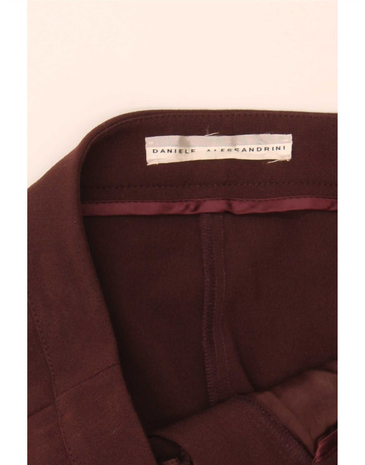 Daniele Alessandrini Damen Slim Chino-Hose IT 42 Medium W32 L30 Kastanienbraun