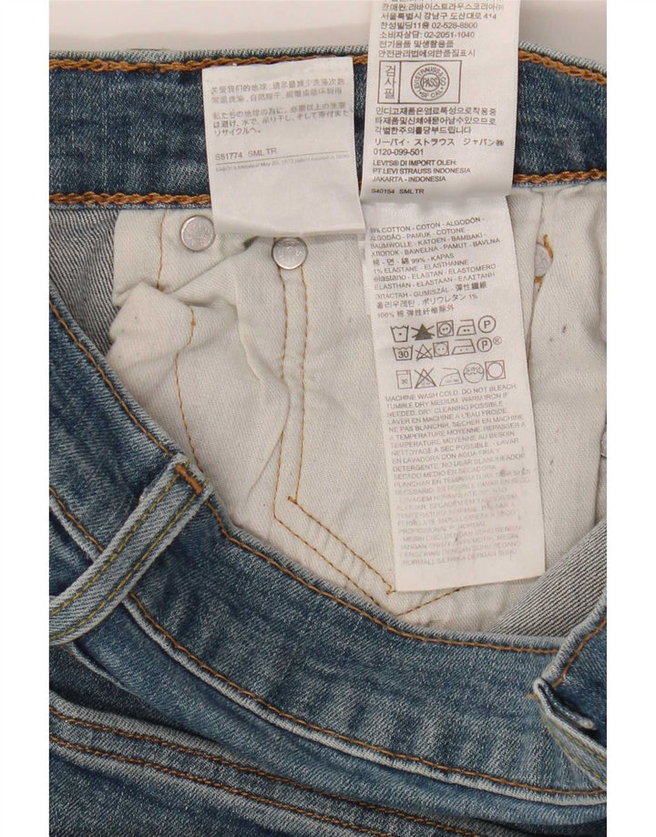 Levi's Damen 512 Slim Tapered Jeans W30 L31 Blaue Baumwolle