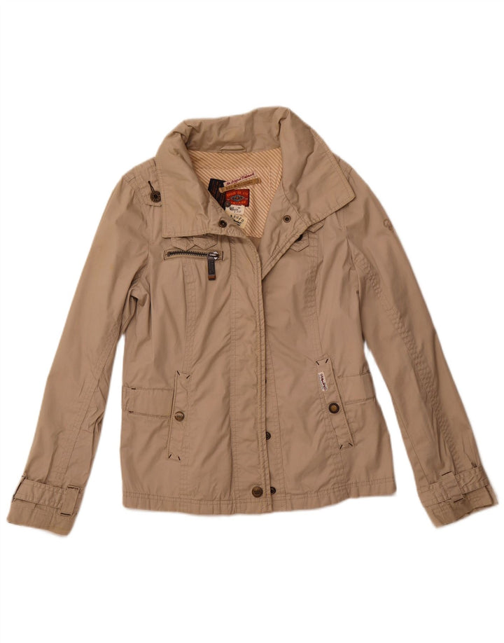 KHUJO Damen Utility-Jacke UK 14 Mittelbeige Baumwolle
