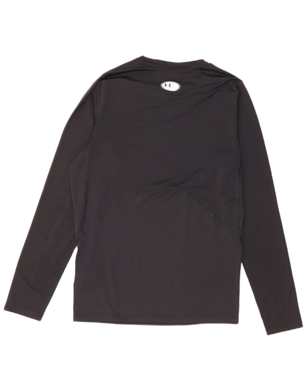 Under Armour Damen Heat Gear Top Langarm UK 18 XL Schwarz Polyester