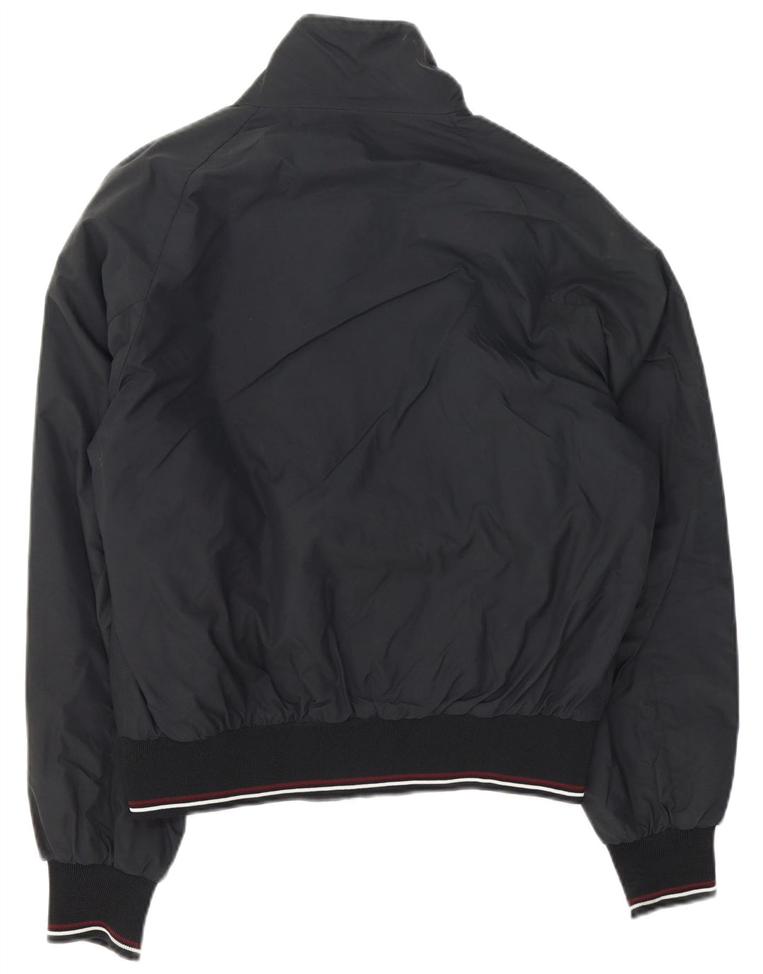 North Sails Herren Bomberjacke UK 38 Medium Schwarz Gestreiftes Polyamid