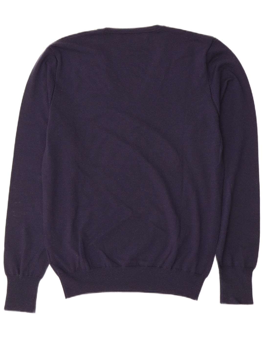 LIU JO Damen Pullover mit V-Ausschnitt UK 18 XL Marineblaue Wolle