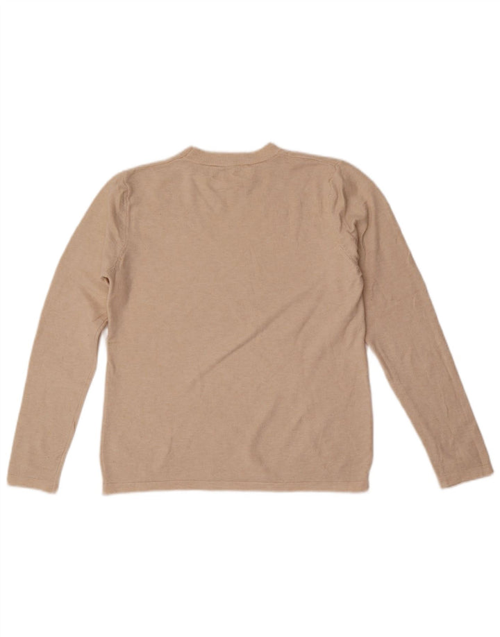 Zara Damen-Pullover mit Rundhalsausschnitt, Gr. 10, Größe S, gebrochenes Weiß