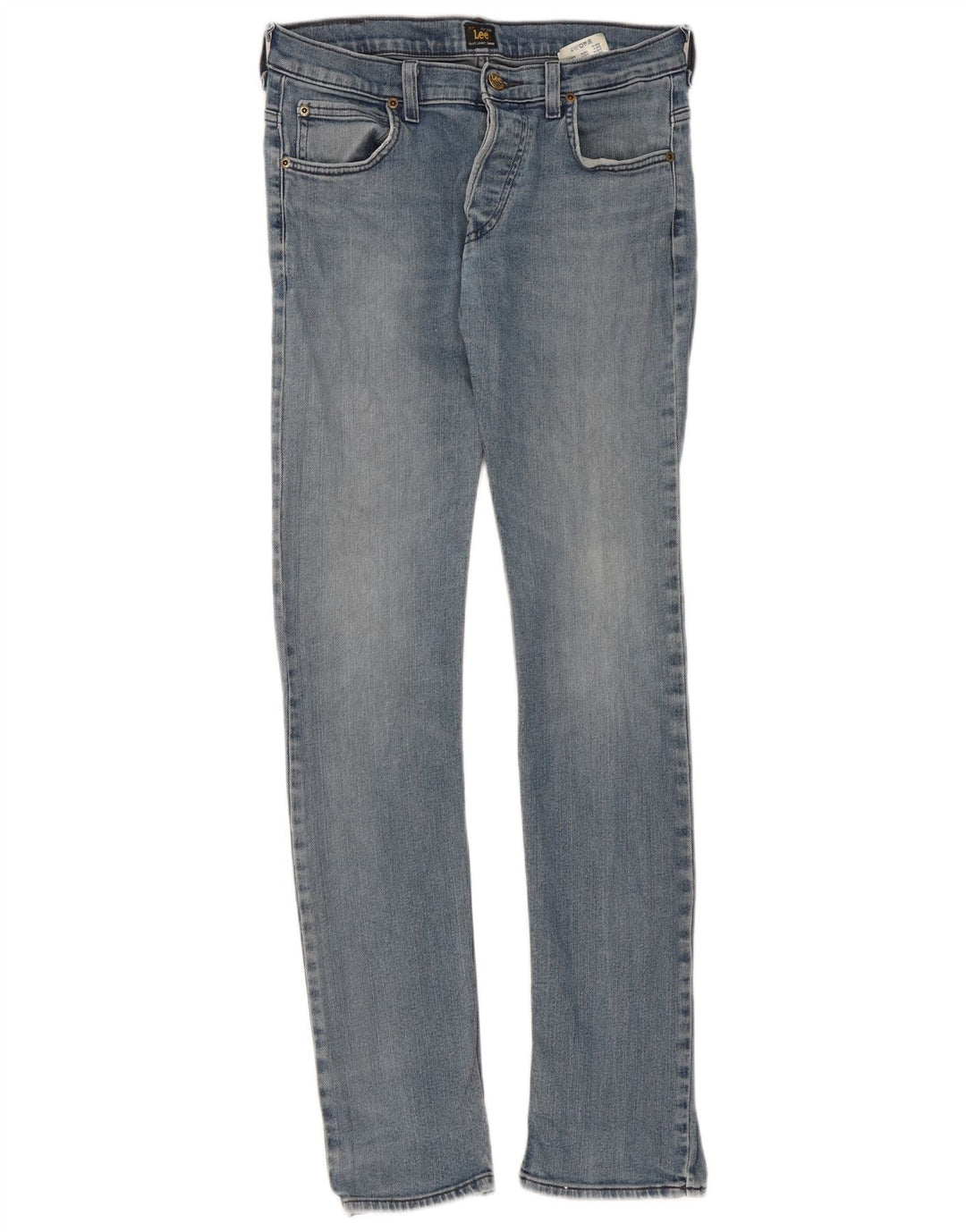 Lee Damen Powell Slim Jeans W32 L34 Blaue Baumwolle