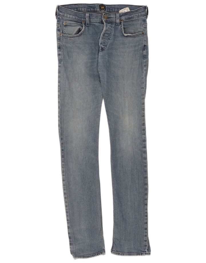 Lee Damen Powell Slim Jeans W32 L34 Blaue Baumwolle