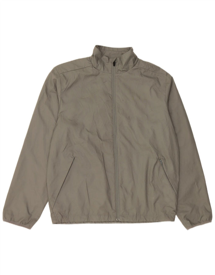 Nike Herren-Trainingsanzugoberteil, Mittelgrau, Polyester, Sport